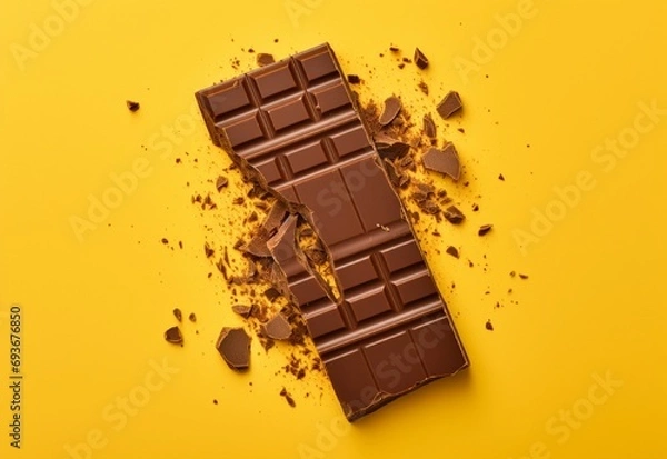 Obraz dark chocolate bar Generating By AI Technology