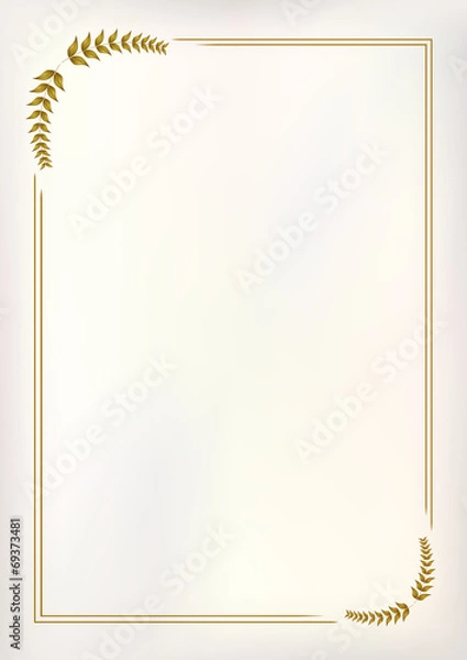 Obraz Vector vintage border frame