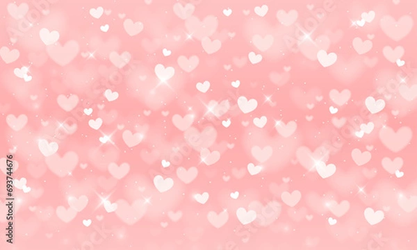 Obraz Vector valentine's day wallpaper with blurry elements
