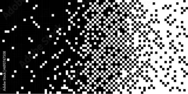 Obraz black and white bitmap dither background