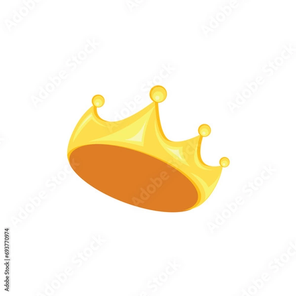 Fototapeta gold crown element icon vector concept design template