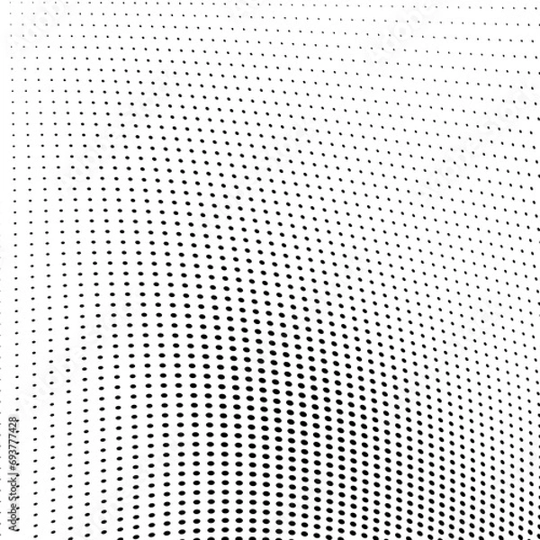 Fototapeta Halftone texture black and white vector abstract