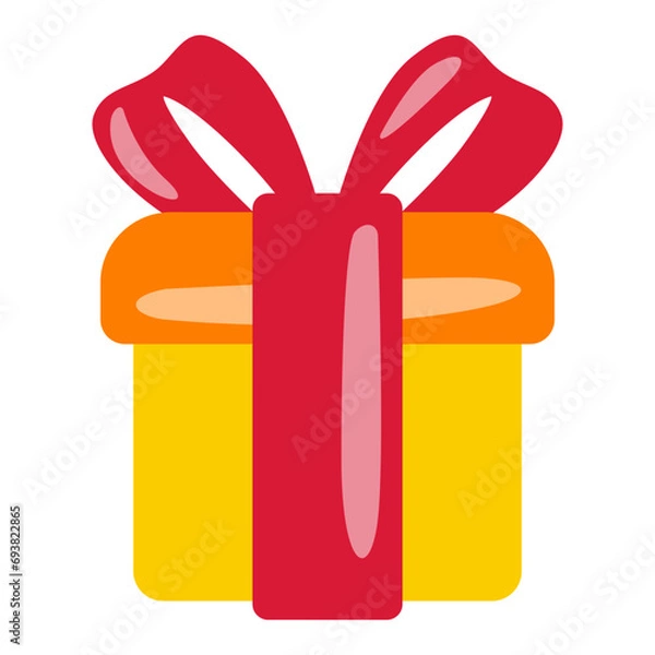 Obraz gift box game element illustration