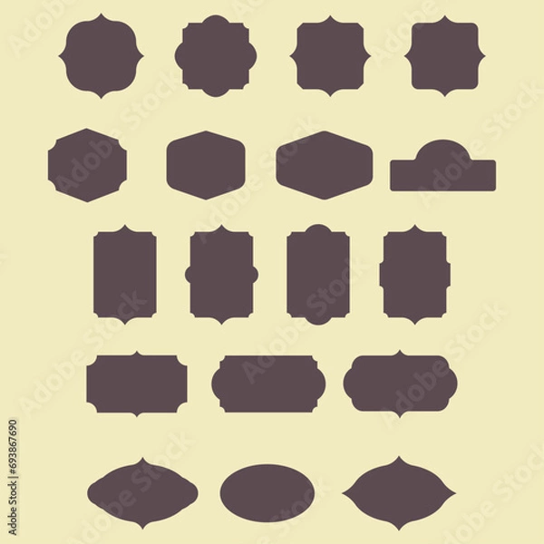 Obraz Set of vintage frames