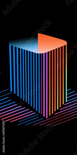 Obraz chart on black