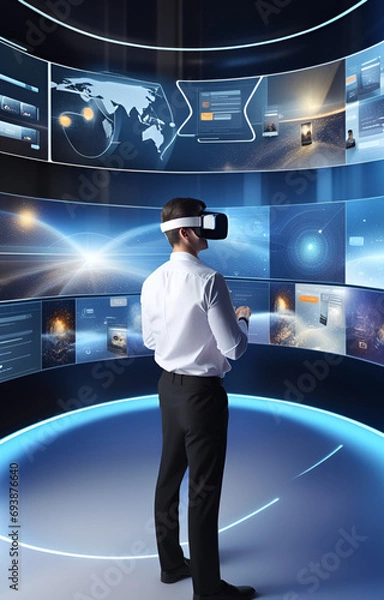 Obraz a man in technology