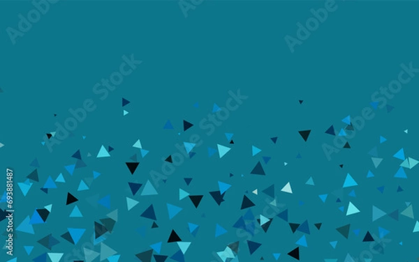 Fototapeta Light BLUE vector cover in polygonal style.
