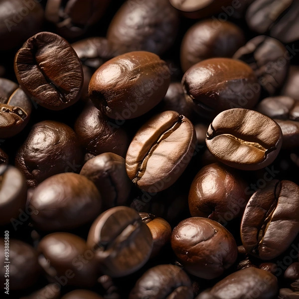 Obraz coffee beans close up