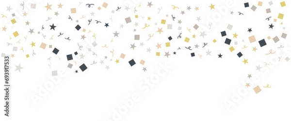 Obraz COLOR vector new year confetti banner