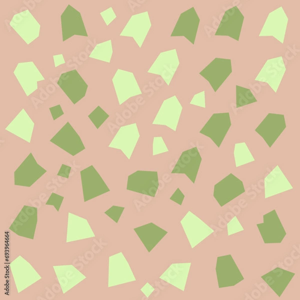 Fototapeta seamless geometric pattern with camouflage colors mosaic tiles print