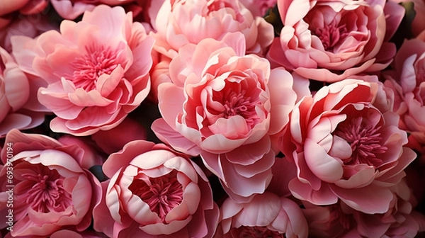 Fototapeta Natural Spring Blossom Beautiful Pink flowers Background_Generative AI