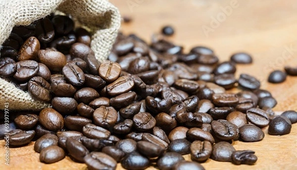 Obraz coffee beans in a sack