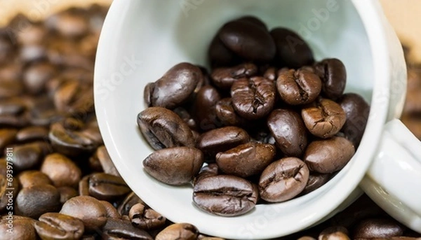 Obraz coffee beans in a cup