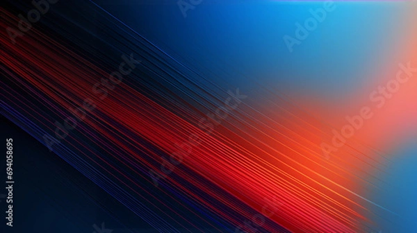Fototapeta minimalist abstract wallpaper with dynamic red and blue diagonal stripes