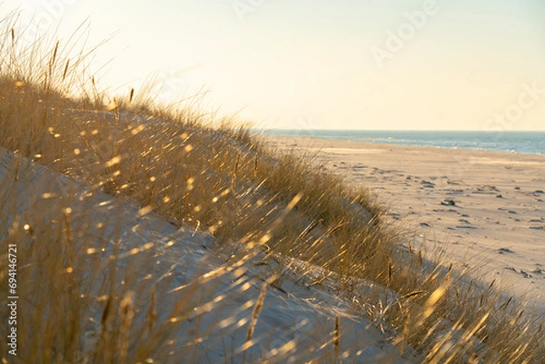 Fototapeta Plaża o zachodzie słońca morze ocean