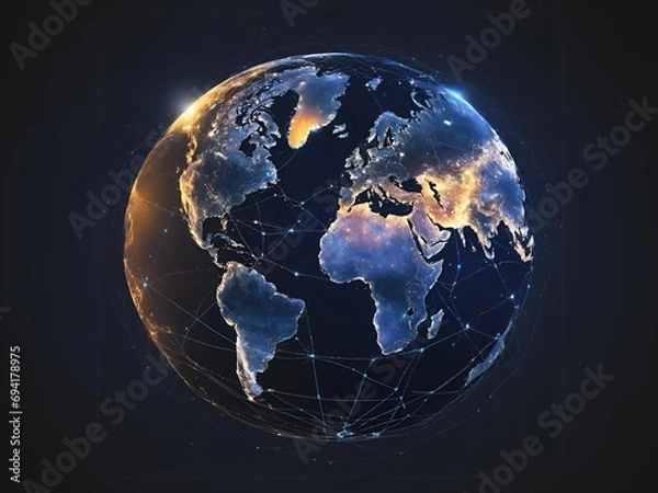 Fototapeta 通信が広がる世界