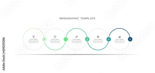 Obraz Infographic business template with elements