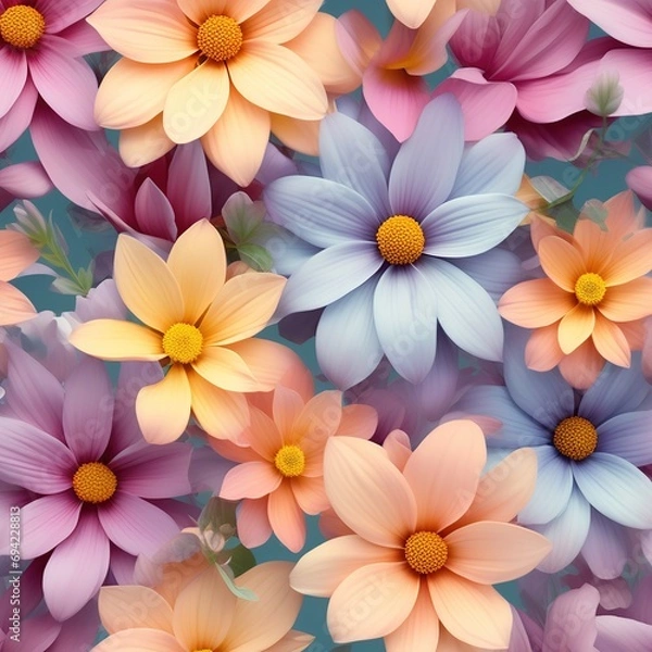 Obraz Abstract romantic flower texture