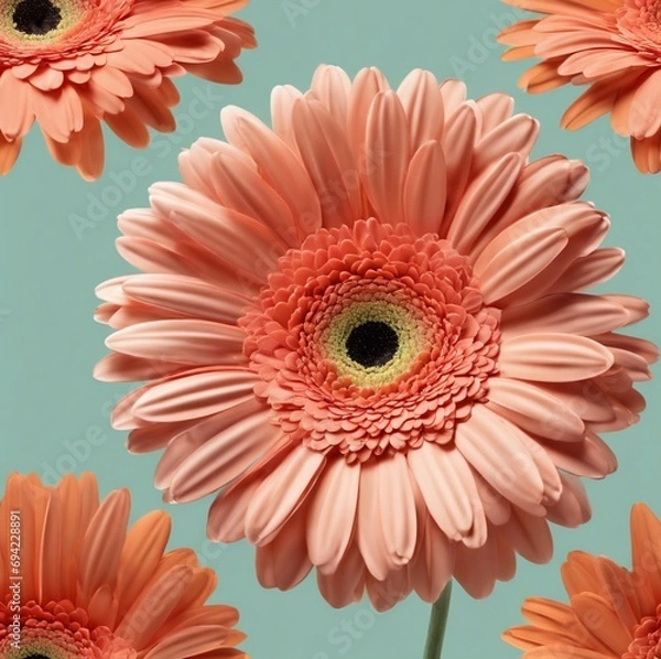 Obraz Three red gerber flowers