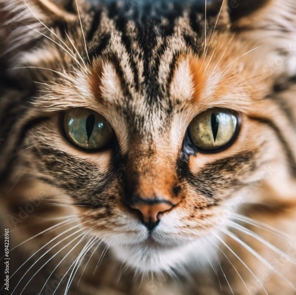 Obraz Close up portrait of a cat