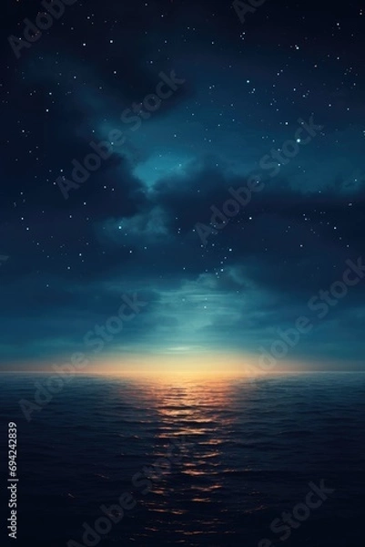 Obraz A dark ocean horizon picture