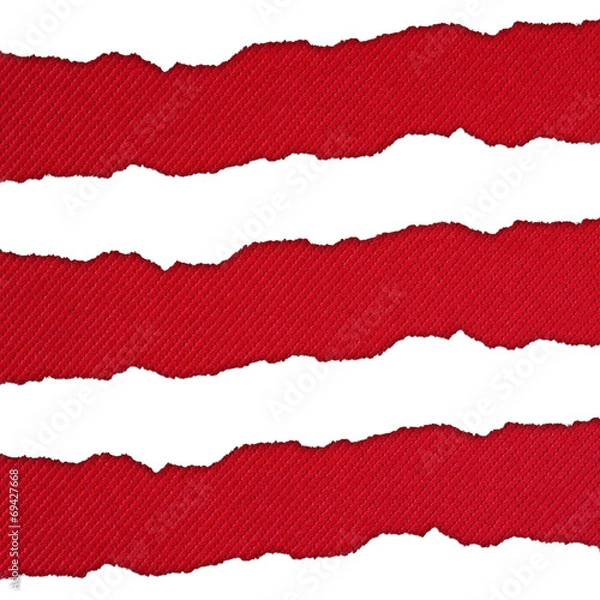 Obraz White and red horizontal stripes