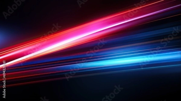Fototapeta Fast dynamic Background.Abstract city street light effect. lighting speed effect background,
