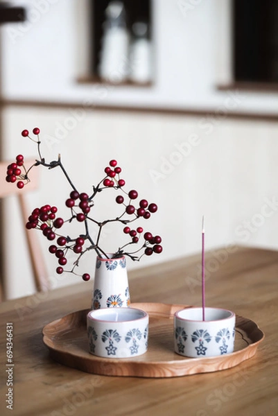 Obraz 赤くて丸いサンキライ