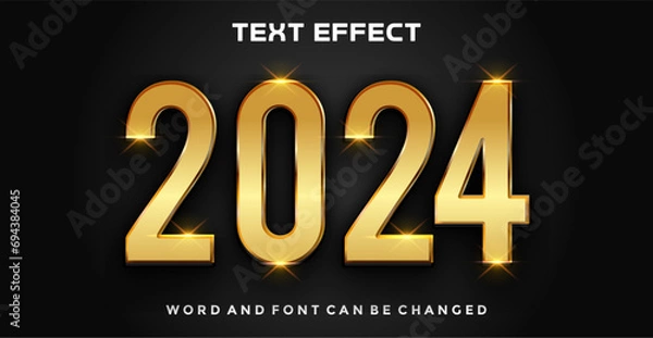 Obraz 2024 editable text effect