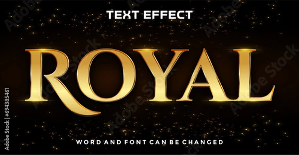 Fototapeta Royal editable text effect