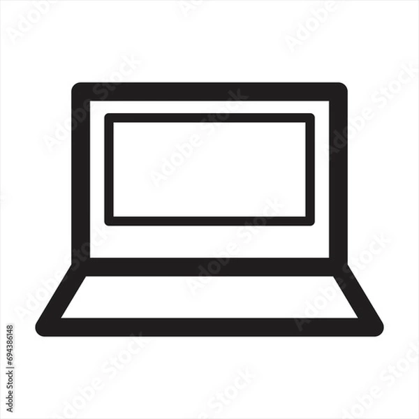 Obraz Laptop vector icon