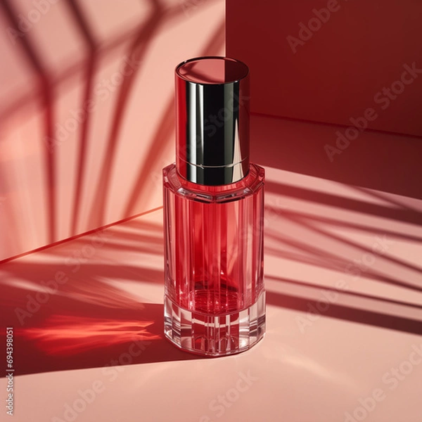 Fototapeta nagellack glas präsentation produktplacement werbefoto  schaufenster kosmetik