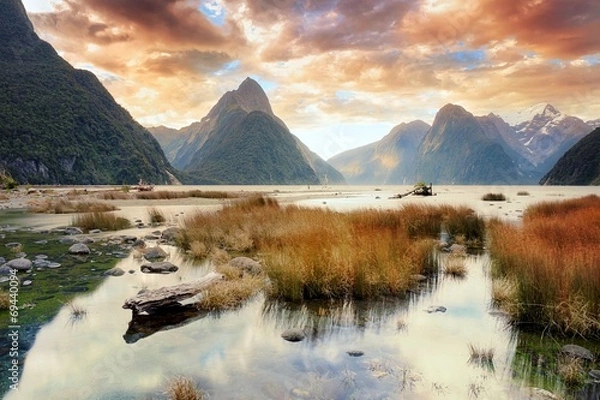 Fototapeta Milford Sound & Reflections
