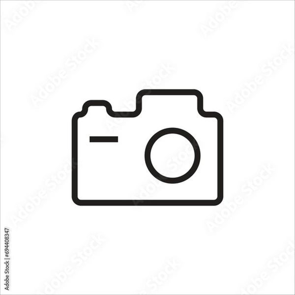 Fototapeta camera vector icon line template