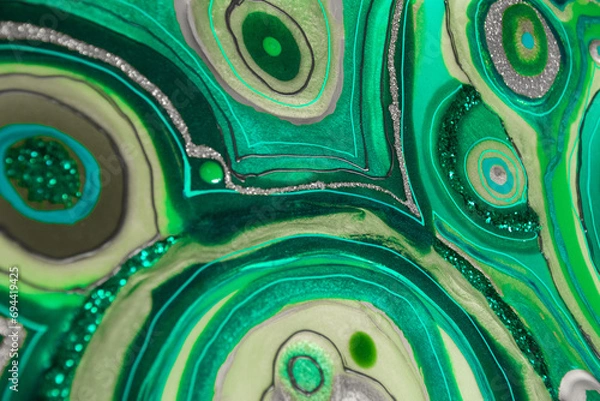 Obraz Original Epoxy Resin Geode and Abstract Art 