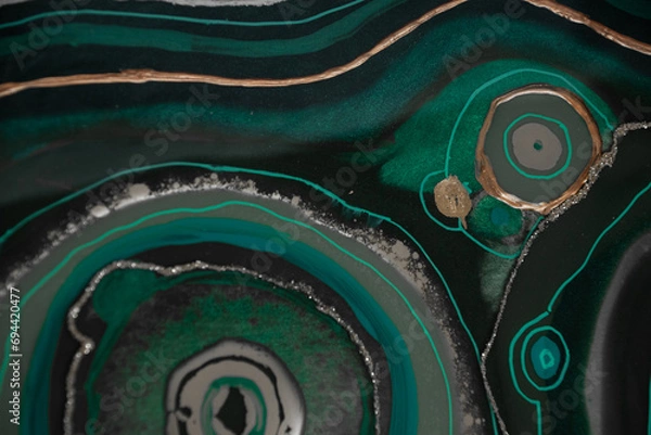 Obraz Original Epoxy Resin Geode and Abstract Art 