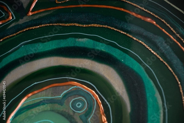 Obraz Original Epoxy Resin Geode and Abstract Art 