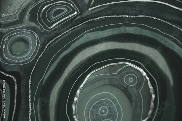 Obraz Original Epoxy Resin Geode and Abstract Art 