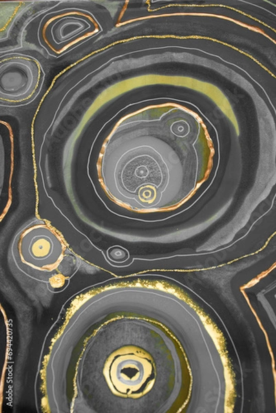 Obraz Original Epoxy Resin Geode and Abstract Art 