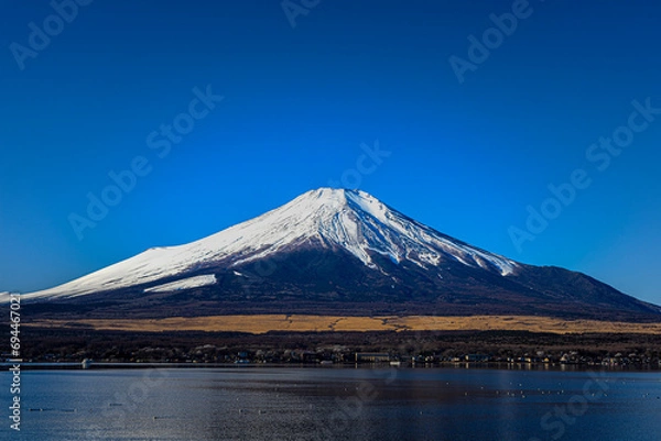 Obraz 青い　富士山　澄んだ空