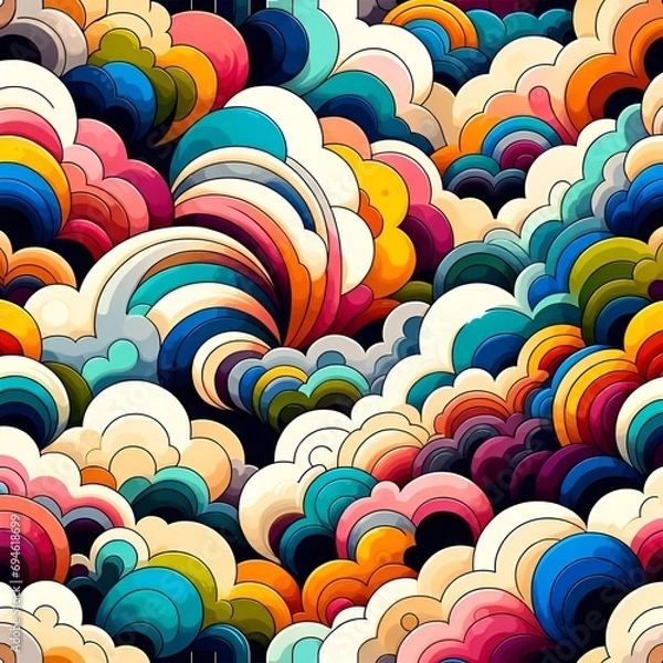 Fototapeta Colorful Clouds