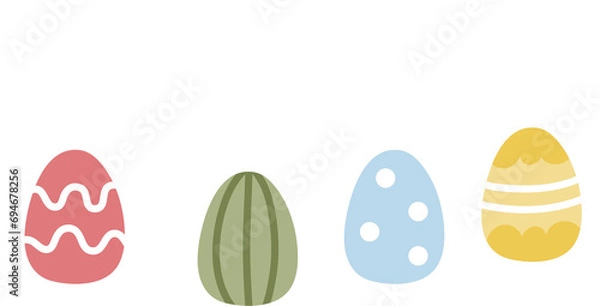 Obraz Hand drawn easter decoration clipart