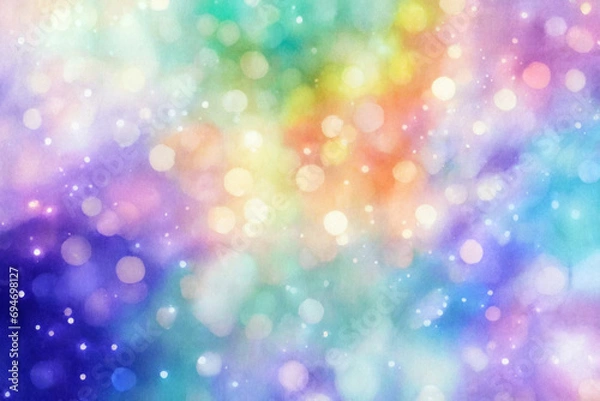Fototapeta Watercolor Dreamy and Ethereal Design Background 