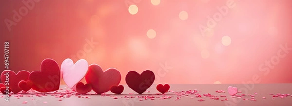 Fototapeta empty valentine's day greeting card with copyspace --ar 22:8 --v 5.2 Job ID: ee9b2c97-c8a0-41d3-816d-4c13435d0ac7