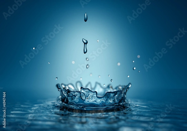 Fototapeta 3d water splash