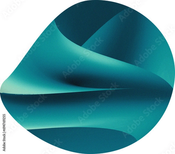 Fototapeta blue stone retro color abstract noise gradient blob shape png, transparent background	