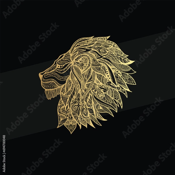 Obraz lion luxury logo design vector template 