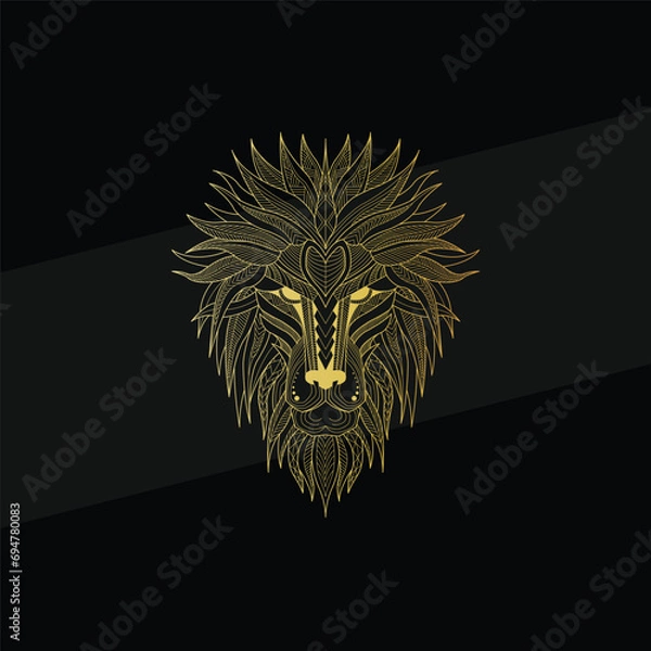 Obraz lion luxury logo design vector template 