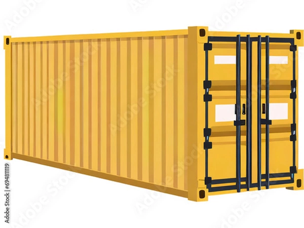 Fototapeta container isolated on white