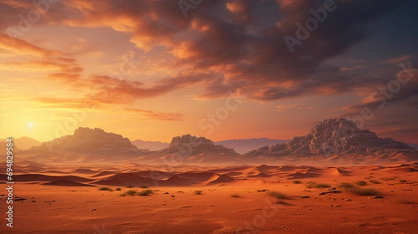 Obraz Desert landscape wallpaper